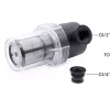 Alphacool ES Big Inline filtro de partículas 2x G1/4 IG, negro/transparente (29145)