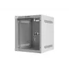 Lanberg WF10-2306-10S armario rack mural de 10" 6U, 336×280×310 mm, puerta de cristal, 20 kg, gris (RAL 7035)