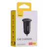 Cargador de coche Baseus Gain Pro universal negro – 2× USB 2.0, 2,4 A por puerto, entrada 12–24 V, salida 5 V