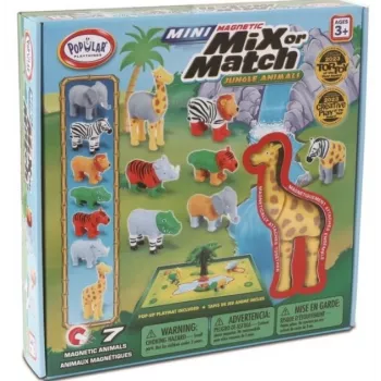 Juguete para bebés MALIK Magnetic Mini Animals Jungla modelo 62323 — set de figuras magnéticas de animales