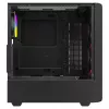 Savio Noctis Glass RGB Cube caja para PC, ATX/Micro-ATX/Mini-ITX, frontal de vidrio templado, ventiladores RGB, negra