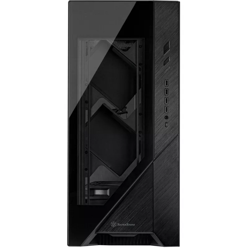 ALTA F2, caja big tower negra, cristal templado