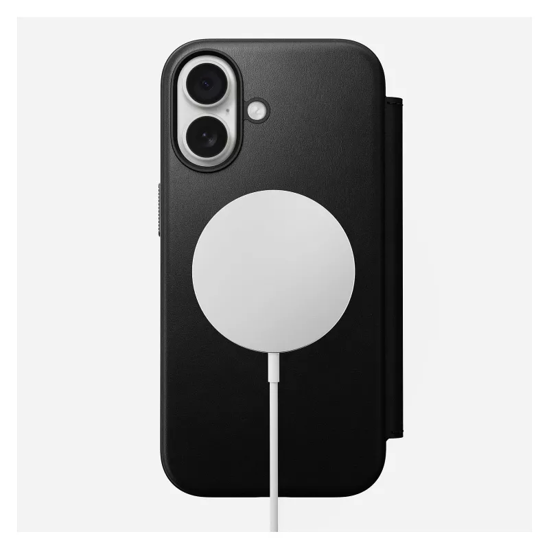 Funda tipo folio para móvil Nomad Modern Leather Folio para Apple, compatible con pantallas de hasta 16 cm (6,3