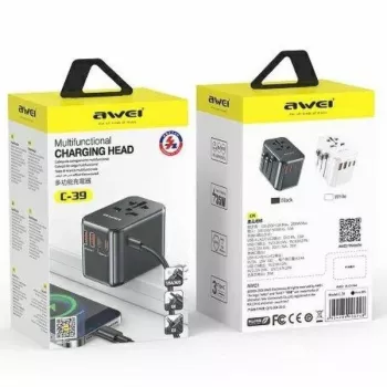 Cargador de viaje GaN 35W 4en1 US/AU/EU/UK C-39
