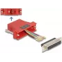 DeLOCK D-Sub 25 pines hembra a RJ45 hembra kit de montaje rojo VGA RJ-45