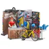 Taller de bicicletas de juguete BRUDER 63120 set de juego con taller y accesorios