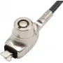 Candado para portátil Manhattan (Nano) con dos llaves, compatible con candados Nano, cable de 1,5 m, antirrobo, cable de acero resistente – metal con funda de PVC transparente, portátil, garantía de por vida