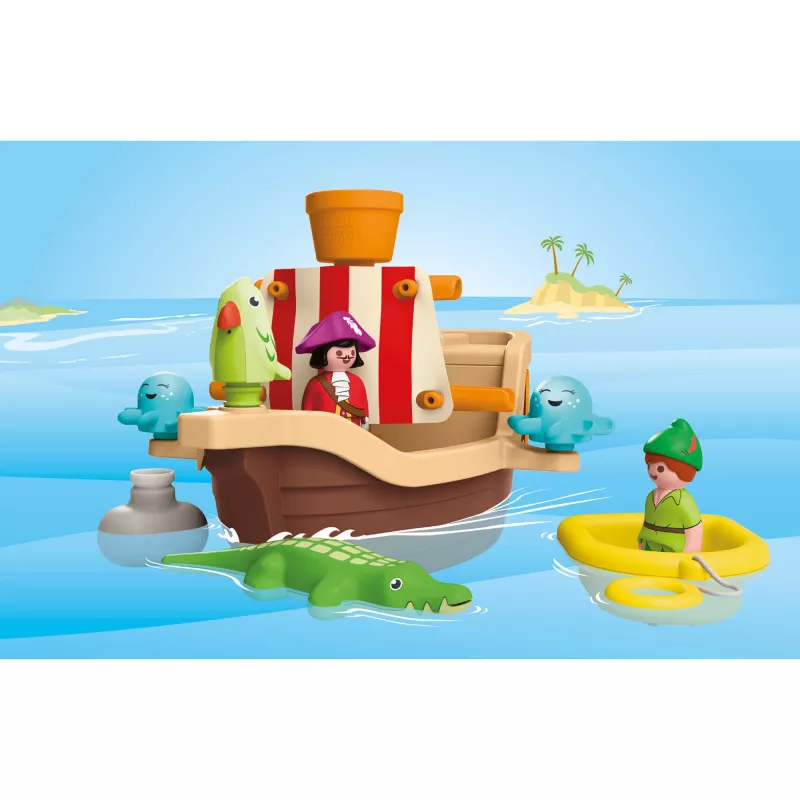Set de figuras JUNIOR & Disney barco pirata de Peter Pan