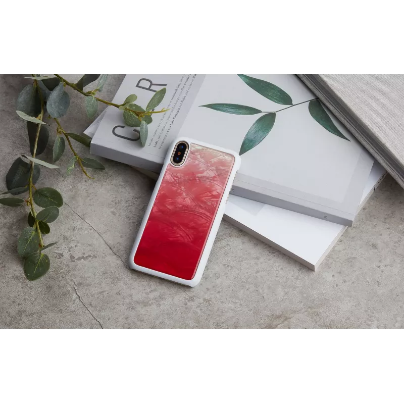 Funda para móvil iKins para iPhone XS / iPhone X — funda protectora Pink Lake White