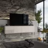 Mueble RTV ABI 4D 200x38x62 cashmere mate