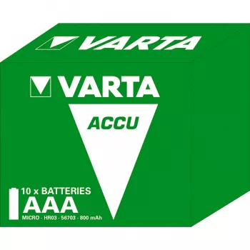 Varta Longlife - batería 2 x tipo AAA - NiMH - (recargable) - 800 mAh - pack de 10