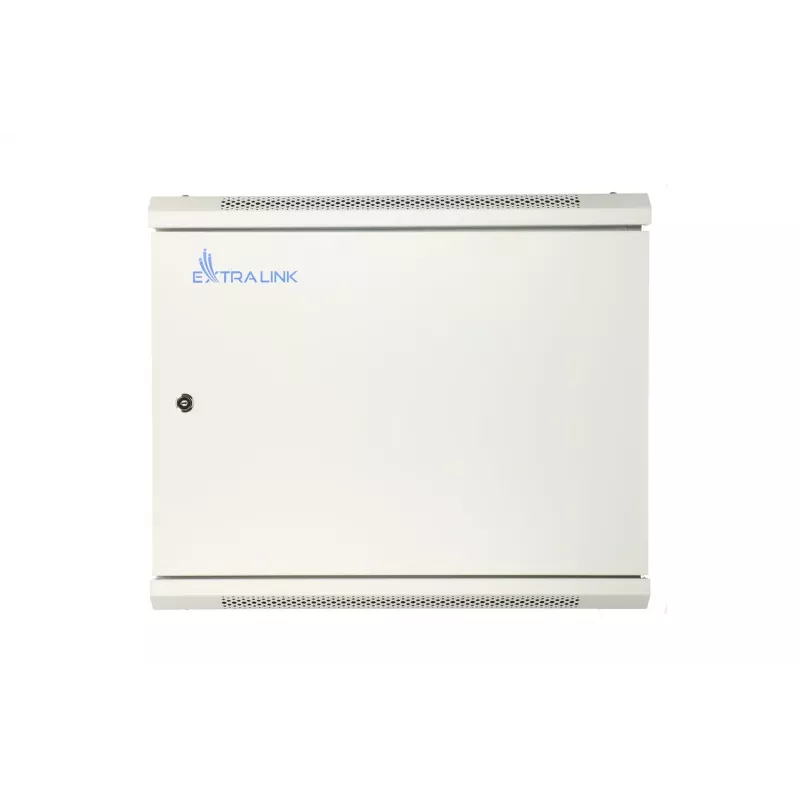 Extralink Carcasa rack 9U 600x600 ASP Gris montaje en pared, puerta metálica