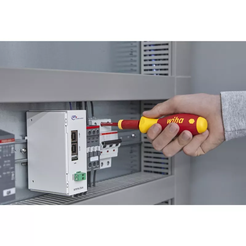 Adaptador de par de apriete Wiha easyTorque 1,2 Nm rojo/amarillo para SlimBits SlimVario