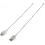 Renkforce cable de conexión USB 2.0 [1x conector macho USB 2.0 A - 1x conector hembra USB 2.0 A] 3,00 m transparente (RF-4538152)
