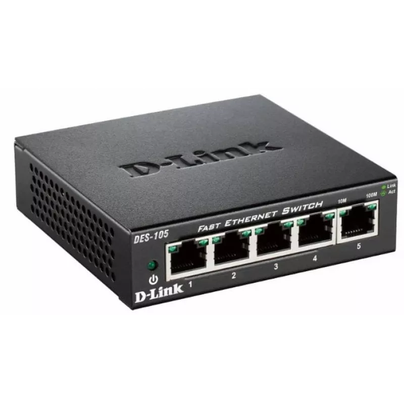 D-Link DES-105 no gestionado L2 negro