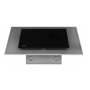 Campana extractora AKPO WK-4 Nero Eco 60, 600 mm, acero inoxidable y vidrio templado, 326 m³/h, filtro antigrasa de aluminio, 55–61 dB
