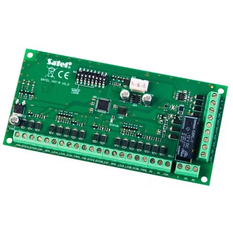 Lector de tarjetas magnéticas Satel INT-R verde
