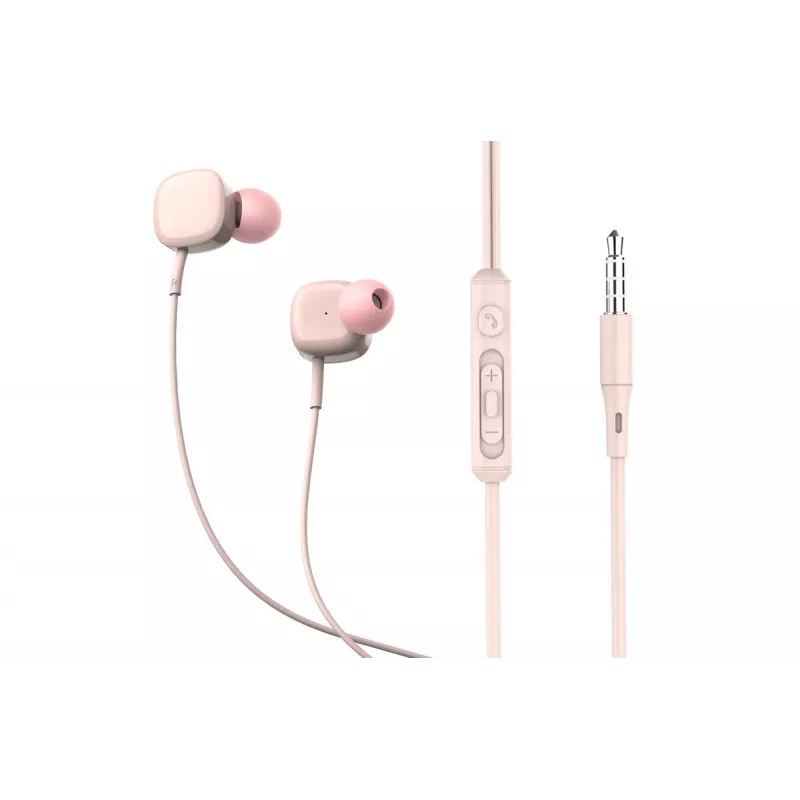 Auriculares con cable Tellur Basic Sigma TLL162381 rosa