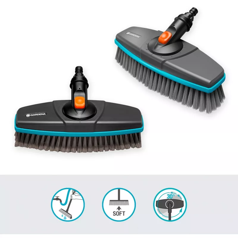 Gardena Cleansystem cepillo con mango soft, 18810-20