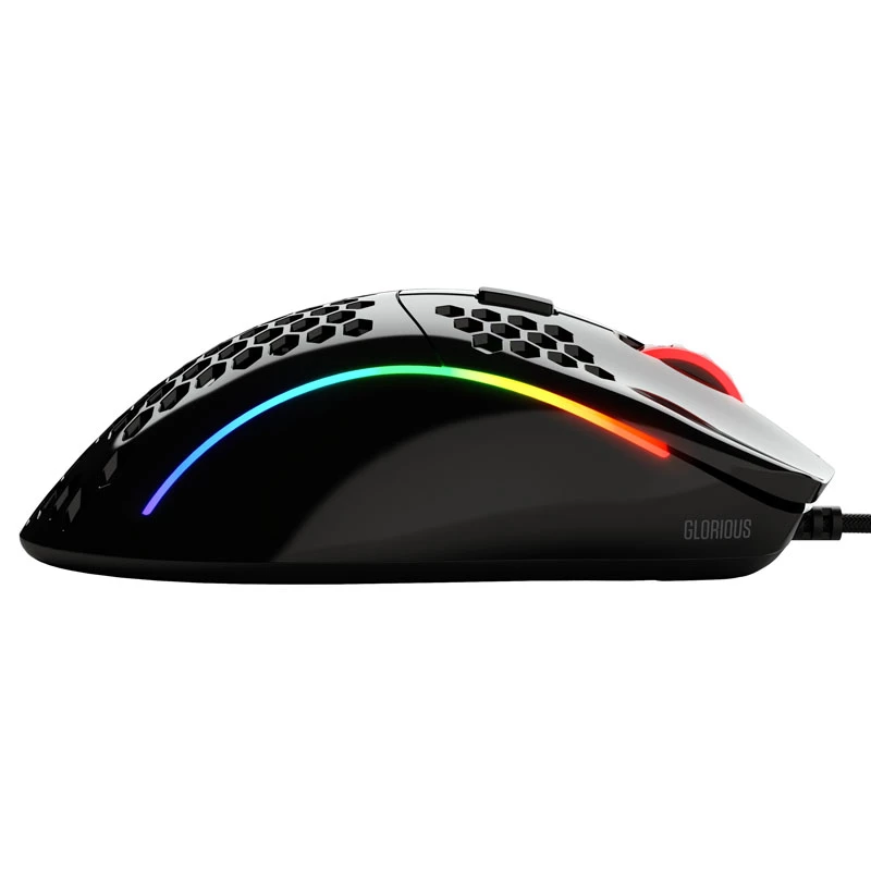 Ratón Glorious Gaming Glorious Model D Glossy (Negro), diestro, óptico, USB Type-A, 12000 DPI, 1 ms, Negro