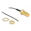 Cable de antena DeLOCK conector hembra RP-SMA montaje en chasis a conector macho I-PEX MHF4 0,81 35 cm
