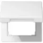 Jung tapa abatible con marco embellecedor 50x50mm LS 990 BFKL WW (LS990BFKLWW)