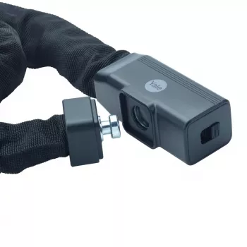 Cadena con cerradura de llave - YCHK0/8/90/2 negro