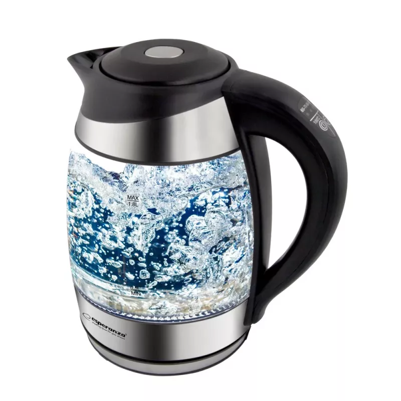 Esperanza EKK026 hervidor 1,7 L 2200 W negro, transparente