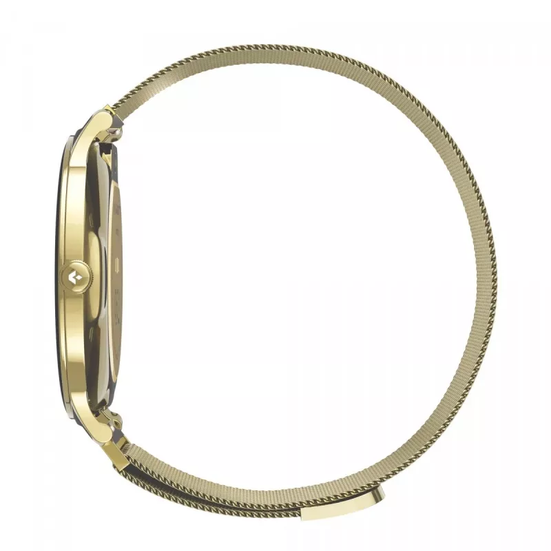 Smartwatch Garett Verona 2 Gold Mesh con Bluetooth y medidor de frecuencia cardíaca