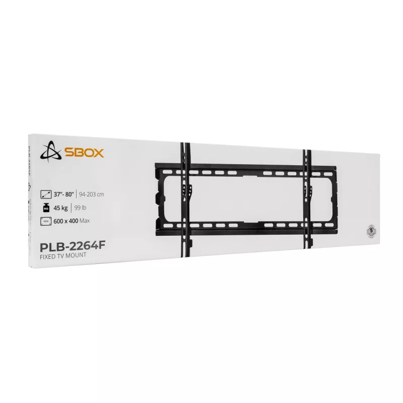 Soporte de pared SBOX PLB-2264F-2 37–80 cm, capacidad de carga 45 kg, VESA 600x400