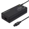 Cargador para e-bike QOLTEC 36V–42V 2A con conector macho GX12 de 3 pines