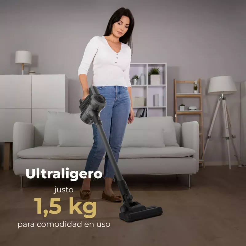 AENO SC1 Aspirador de batería en seco MIF sin bolsa 120 W Negro, Gris 2200 Ah