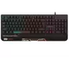 Rebeltec SHARK teclado gaming de tamaño completo, RGB, reposamuñecas integrado, resistente al agua