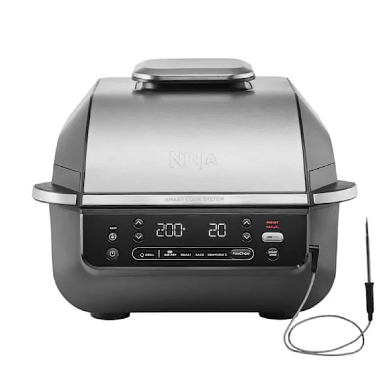 Freidora de aire Ninja EG351EU 5,7 l individual, 1760 W, negro/plata, control por botones