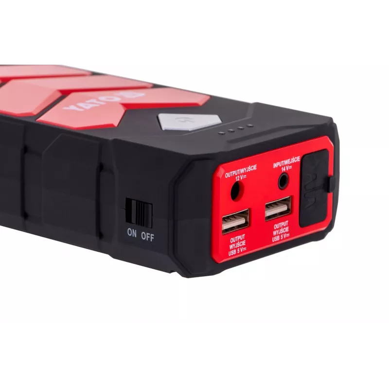 Arrancador de coche YATO YT-83081 power bank para coche 9000 mAh 9000 mAh negro, naranja