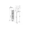 Whirlpool Frigorífico | WHSD18A013D1 | Clase de eficiencia energética E | Empotrable | Frigorífico sin congelador | Altura 177 cm | Volumen de refrigeración neto 306 L | Display | 30 dB | Acero inoxidable