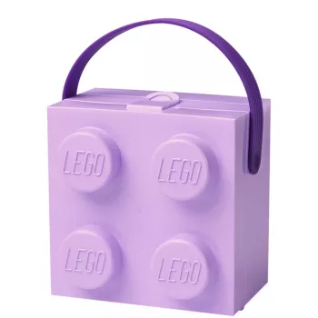 Caja de almacenamiento Room Copenhagen LEGO Caja con asa Lavanda 40240004 – Recipiente de almacenamiento de plástico para LEGO y juguetes