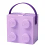 Caja de almacenamiento Room Copenhagen LEGO Caja con asa Lavanda 40240004 – Recipiente de almacenamiento de plástico para LEGO y juguetes