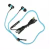 Auriculares in-ear con diseño de cremallera y micrófono