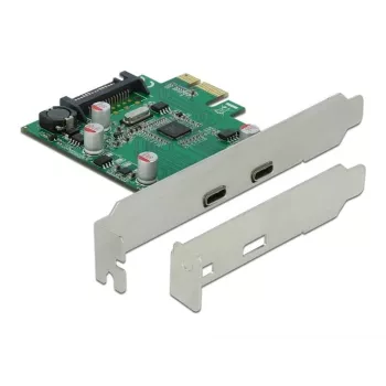Tarjeta DeLOCK PCI Express x1 a 2 conectores hembra USB Type-C™