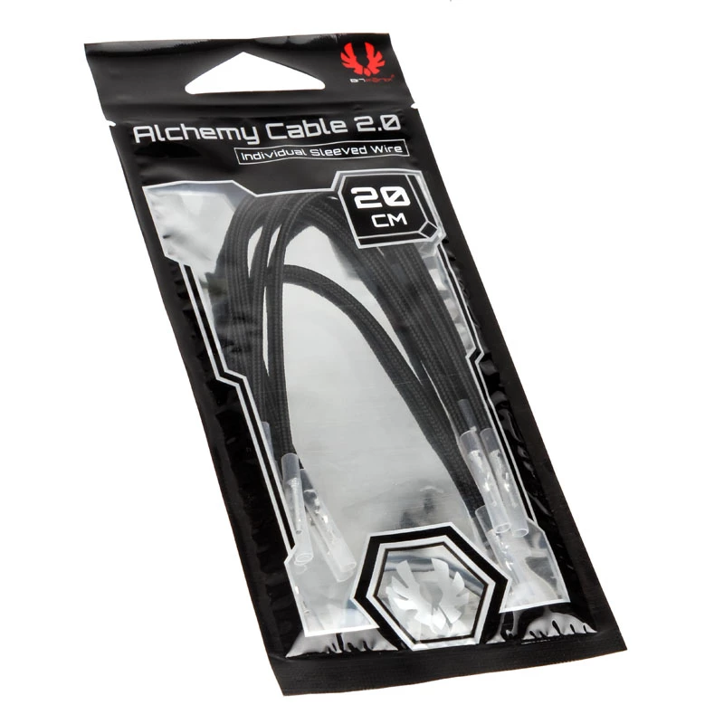 BitFenix Alchemy 2.0 BFX-ALC-20CMLK-RP juego de cables para fuente de alimentación, 5 x 0,2 m, negro
