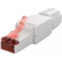 Goobay conector macho RJ45 CAT 6 montable en campo UTP no apantallado - para 5,0–8,5 mm (65942)