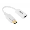 UNITEK Y-6332 adaptador de DisplayPort a HDMI 4K, M/H, 0,2 m, blanco