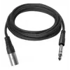 Vivolink PROAUDXLRJACKS1 cable de audio 1 m XLR 6,35 mm TRS negro