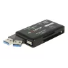 Lector de tarjetas SuperSpeed USB DeLOCK CF SD Micro SD MS M2 xD 5 Gbps