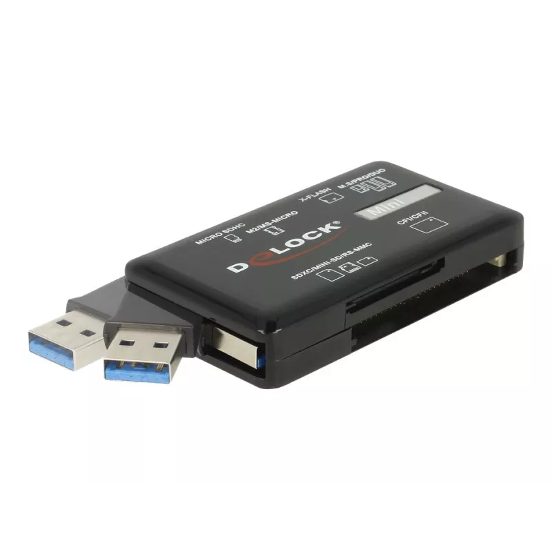 Lector de tarjetas SuperSpeed USB DeLOCK CF SD Micro SD MS M2 xD 5 Gbps