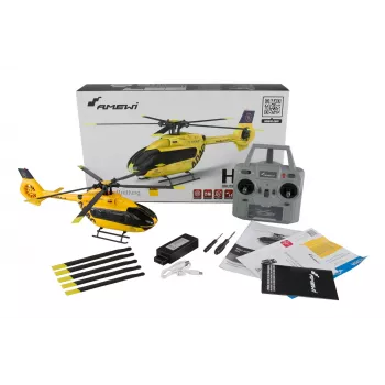 Helicóptero Amewi ADAC H145 Brushless 6 canales 6G RTF, modelo de 6 canales listo para volar