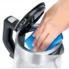 Severin WK 3468 Hervidor de agua 1 L 2200 W Negro, Acero inoxidable, Transparente
