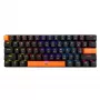 Teclado mecánico Baracuda Dolphin negro distribución US con switches red