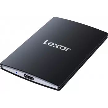 Lexar SL500 SSD portátil 1 TB, USB-C, USB 3.2 Gen 2x2, lectura de hasta 2000 MB/s / escritura de hasta 1800 MB/s, 43 g, negro